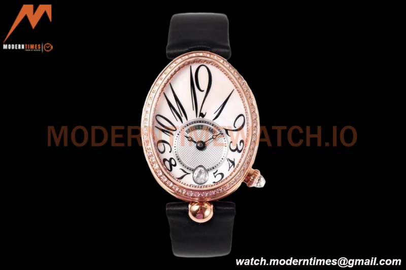 Breguet - Reine de Naples 8918 Ladies Diamond RG/LE White ZF V2 6T28 Mod