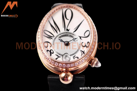 Breguet - Reine de Naples 8918 Ladies Diamond RG/LE White ZF V2 6T28 Mod