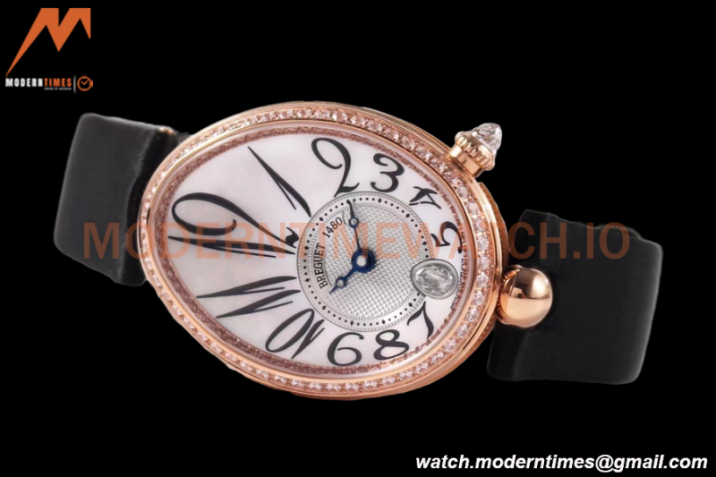 Breguet - Reine de Naples 8918 Ladies Diamond RG/LE White ZF V2 6T28 Mod