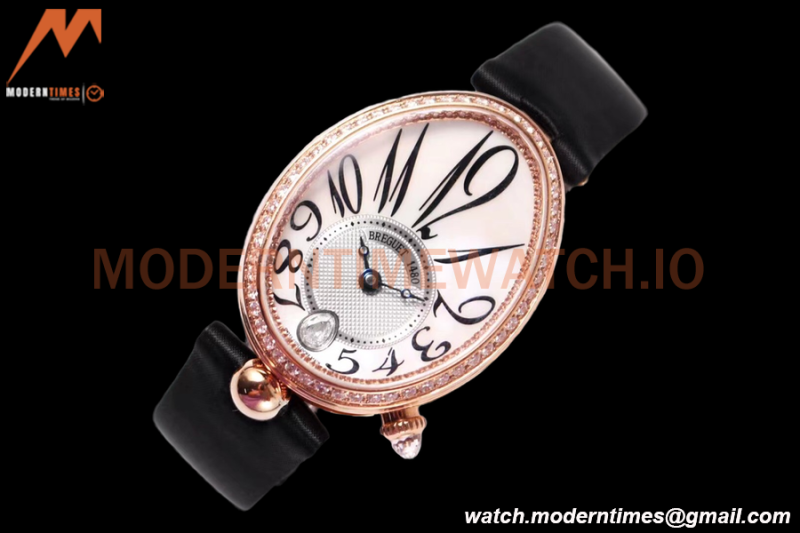 Breguet - Reine de Naples 8918 Ladies Diamond RG/LE White ZF V2 6T28 Mod