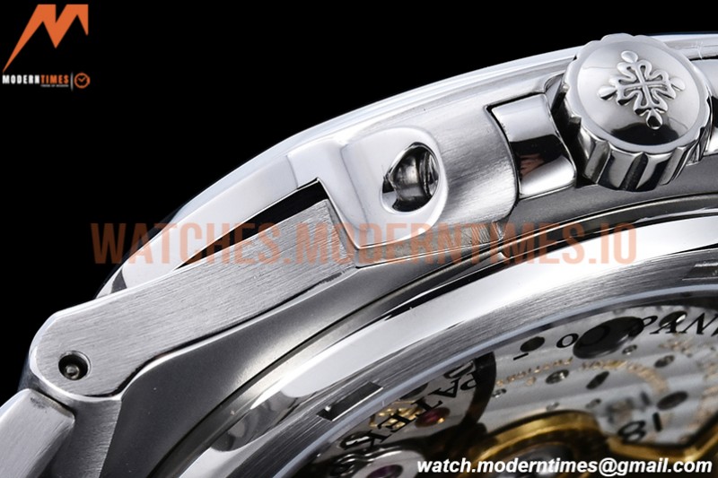 Patek Philippe - Nautilus Jumbo 5711 SS/SS Blue Tiff/Stk BPF MY9015 Mod