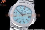 Patek Philippe - Nautilus Jumbo 5711 SS/SS Blue Tiff/Stk BPF MY9015 Mod