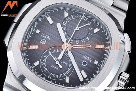 Patek Philippe - Nautilus Chrono Travel 5990 SS/SS Grey SPPF A28-520