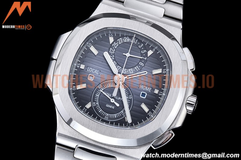 Patek Philippe - Nautilus Chrono Travel 5990 SS/SS Blue SPPF A28-520