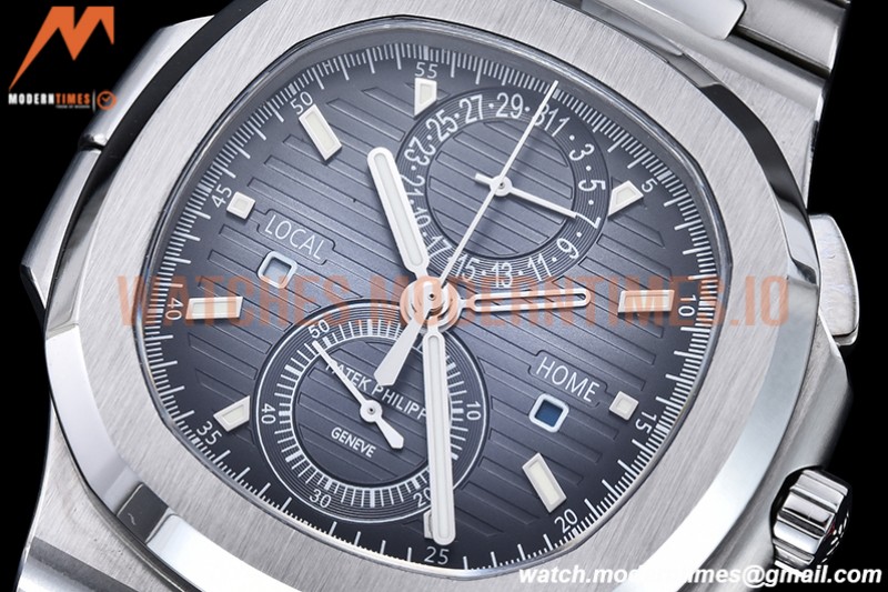 Patek Philippe - Nautilus Chrono Travel 5990 SS/SS Blue SPPF A28-520