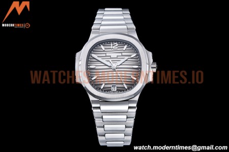 Patek Philippe - Nautilus Ladies 7118 35mm SS/SS Grey/Stk PPF A324