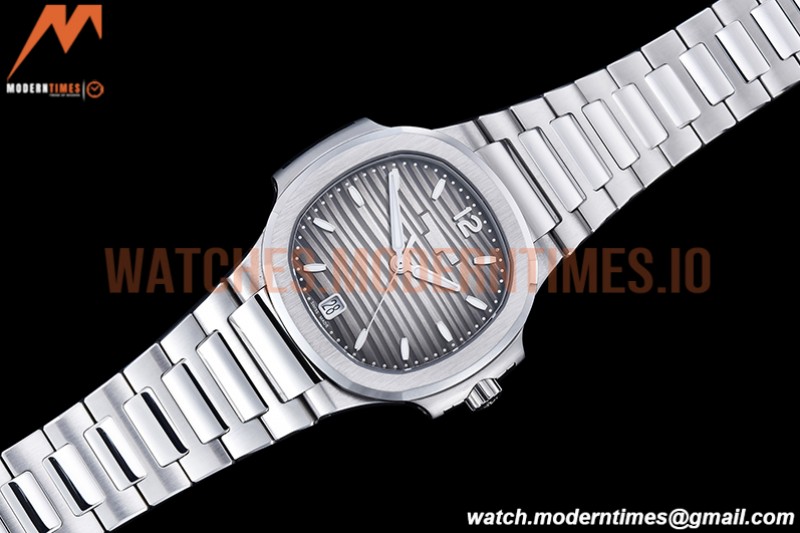 Patek Philippe - Nautilus Ladies 7118 35mm SS/SS Grey/Stk PPF A324