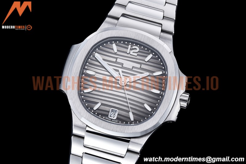 Patek Philippe - Nautilus Ladies 7118 35mm SS/SS Grey/Stk PPF A324