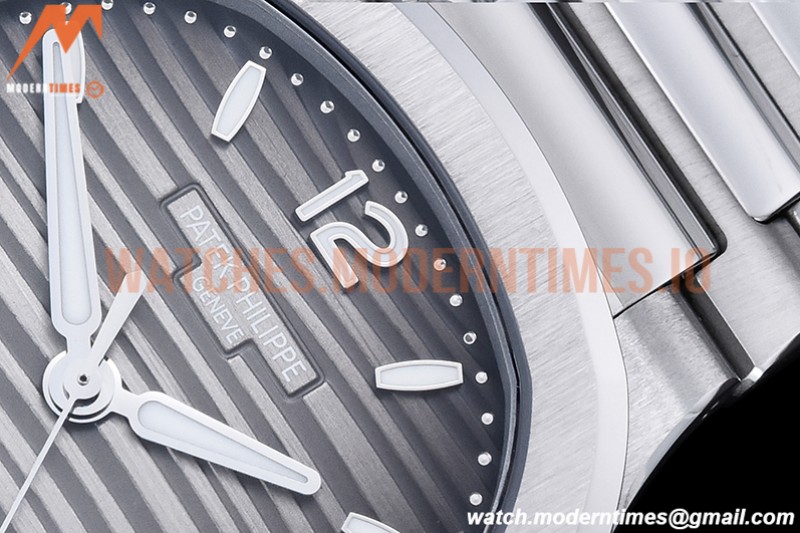 Patek Philippe - Nautilus Ladies 7118 35mm SS/SS Grey/Stk PPF A324