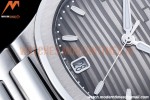 Patek Philippe - Nautilus Ladies 7118 35mm SS/SS Grey/Stk PPF A324