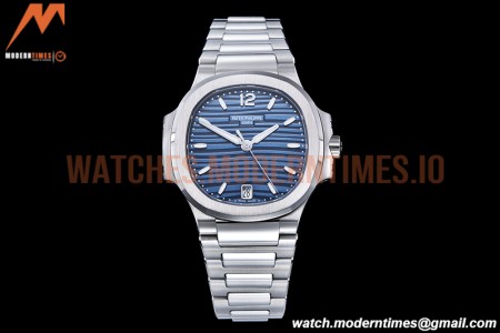 Patek Philippe - Nautilus Ladies 7118 35mm SS/SS Blue/Stk PPF A324