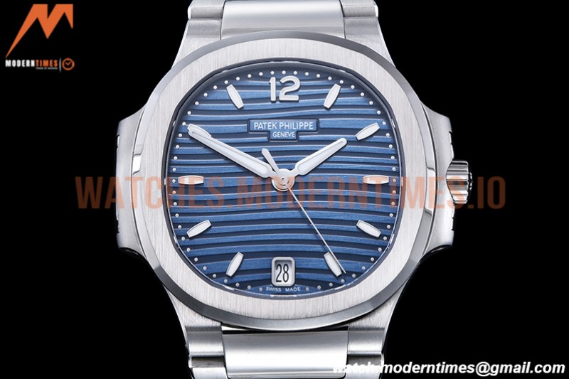 Patek Philippe - Nautilus Ladies 7118 35mm SS/SS Blue/Stk PPF A324