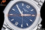 Patek Philippe - Nautilus Ladies 7118 35mm SS/SS Blue/Stk PPF A324