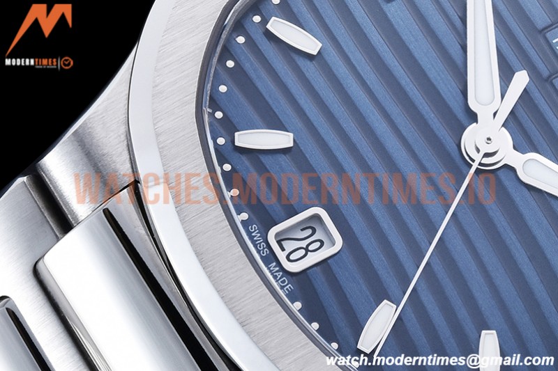 Patek Philippe - Nautilus Ladies 7118 35mm SS/SS Blue/Stk PPF A324