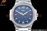 Patek Philippe - Nautilus Ladies 7118 35mm Dia SS/SS Blue/Stk PPF A324