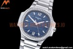 Patek Philippe - Nautilus Ladies 7118 35mm Dia SS/SS Blue/Stk PPF A324