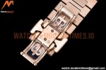 Patek Philippe - Nautilus Ladies 7118 35mm RG/RG Wht/Stk PPF A324