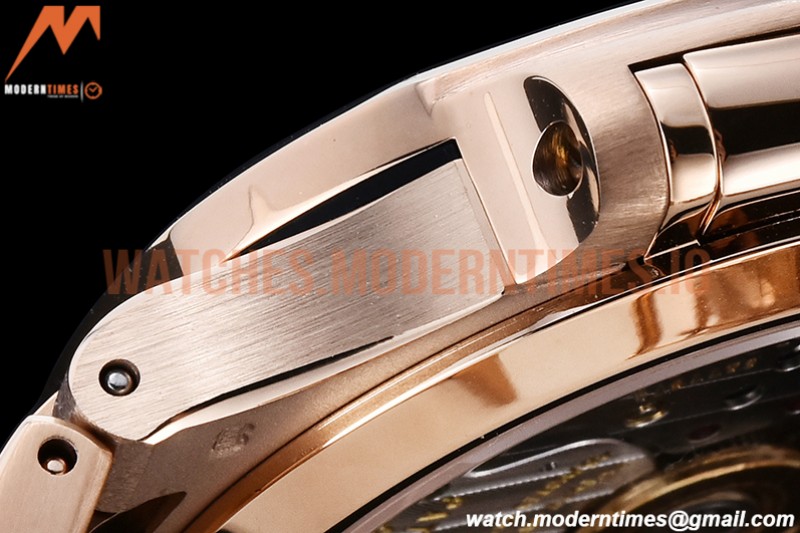 Patek Philippe - Nautilus Ladies 7118 35mm RG/RG Wht/Stk PPF A324
