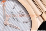 Patek Philippe - Nautilus Ladies 7118 35mm RG/RG Wht/Stk PPF A324