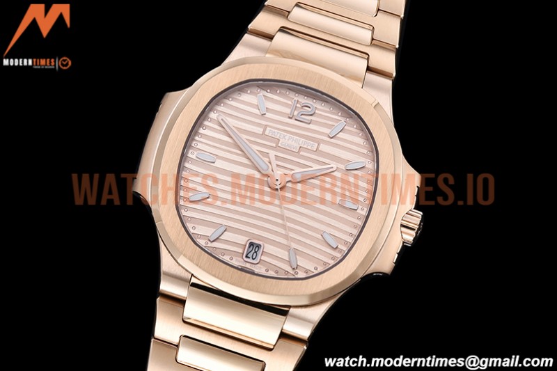 Patek Philippe - Nautilus Ladies 7118 35mm RG/RG RG/Stk PPF A324