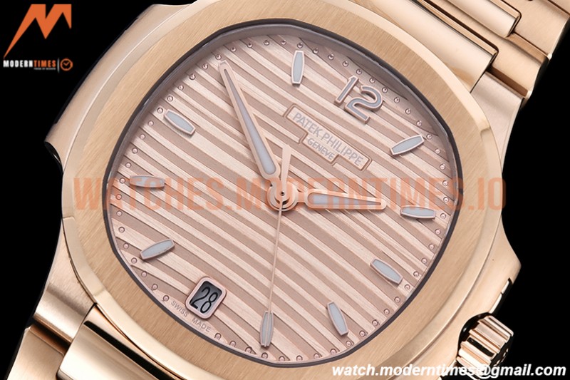 Patek Philippe - Nautilus Ladies 7118 35mm RG/RG RG/Stk PPF A324