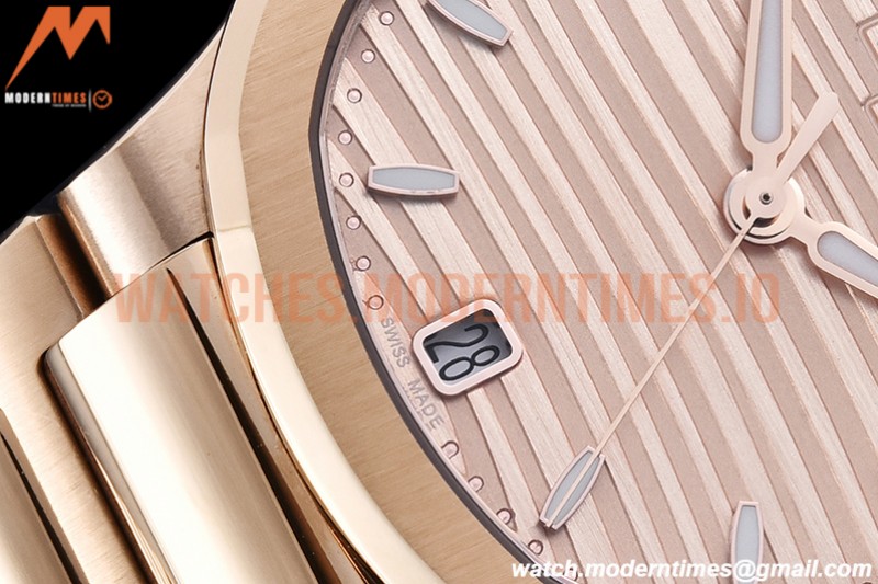 Patek Philippe - Nautilus Ladies 7118 35mm RG/RG RG/Stk PPF A324