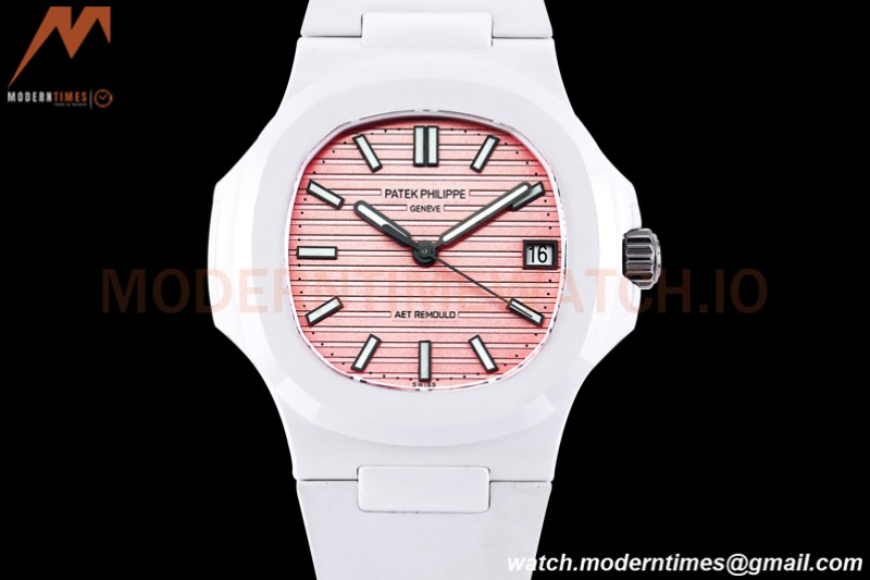 Patek Philippe - Nautilus AET 5711 40mm White CER/RU Pink/Stk AMGF MY9015