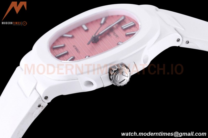 Patek Philippe - Nautilus AET 5711 40mm White CER/RU Pink/Stk AMGF MY9015