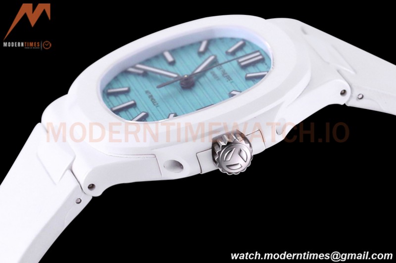 Patek Philippe - Nautilus AET 5711 40mm White CER/RU Stk Tiffany Blue AMGF MY9015