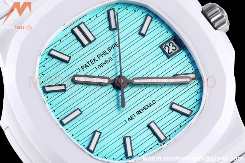 Patek Philippe - Nautilus AET 5711 40mm White CER/RU Stk Tiffany Blue AMGF MY9015