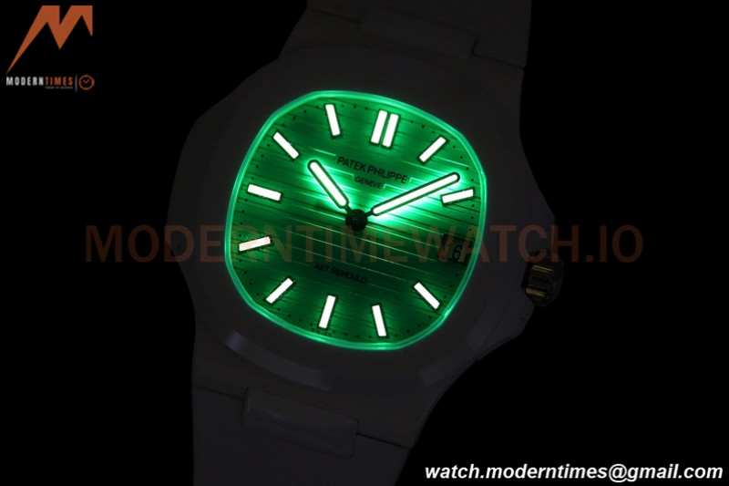 Patek Philippe - Nautilus AET 5711 40mm White CER/RU Grn/Stk AMGF MY9015