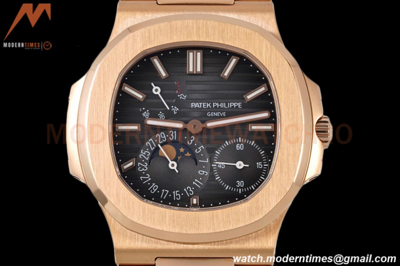Patek Philippe - Nautilus Moon Phase 5712R RG/RG Black PPF A240