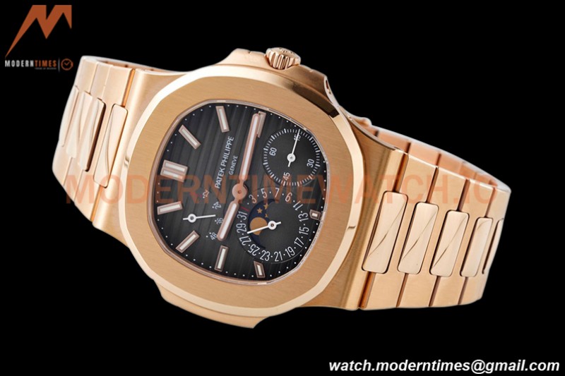 Patek Philippe - Nautilus Moon Phase 5712R RG/RG Black PPF A240