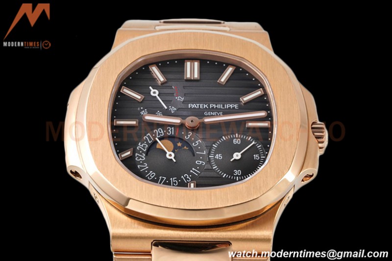 Patek Philippe - Nautilus Moon Phase 5712R RG/RG Black PPF A240