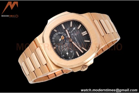 Patek Philippe - Nautilus Moon Phase 5712R RG/RG Black PPF A240