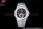 Patek Philippe - Nautilus Chronograph 5980 SS/SS Black PPF A7750 Mod