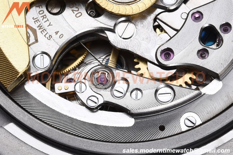 Patek Philippe - Nautilus Chronograph 5980 SS/SS Black PPF A7750 Mod
