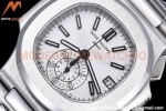 Patek Philippe - Nautilus Chronograph 5980 SS/SS White PPF A7750 Mod