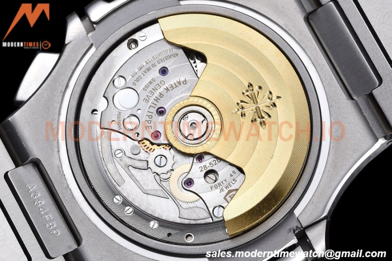 Patek Philippe - Nautilus Chronograph 5980 SS/SS Blue PPF A7750 Mod