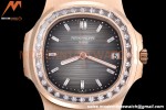 Patek Philippe - Nautilus Automatic 40mm 5723/1R Diamond RG/RG Grey Diam PPF A324