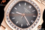 Patek Philippe - Nautilus Automatic 40mm 5723/1R Diamond RG/RG Grey Diam PPF A324