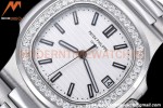 Patek Philippe - Nautilus Automatic 40mm 5711/1A Diamond SS/SS White PPF A324