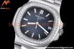 Patek Philippe - Nautilus Automatic 40mm 5713/1G Diamond SS/SS Navy PPF A324