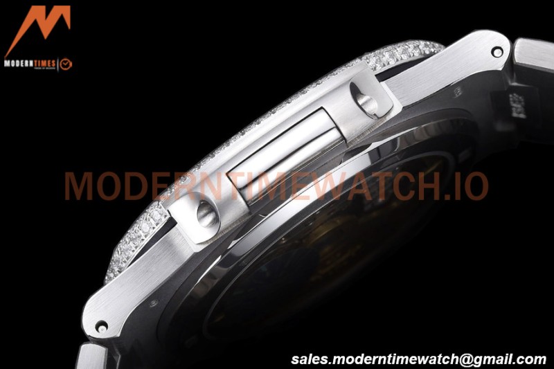 Patek Philippe - Nautilus Automatic 40mm 5719/1G SS/SS Full Diamond PPF A324