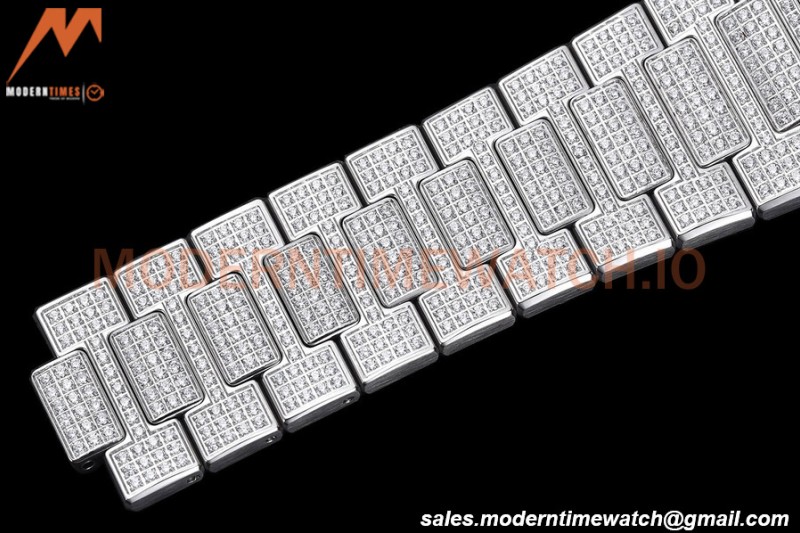 Patek Philippe - Nautilus Automatic 40mm 5719/1G SS/SS Full Diamond PPF A324