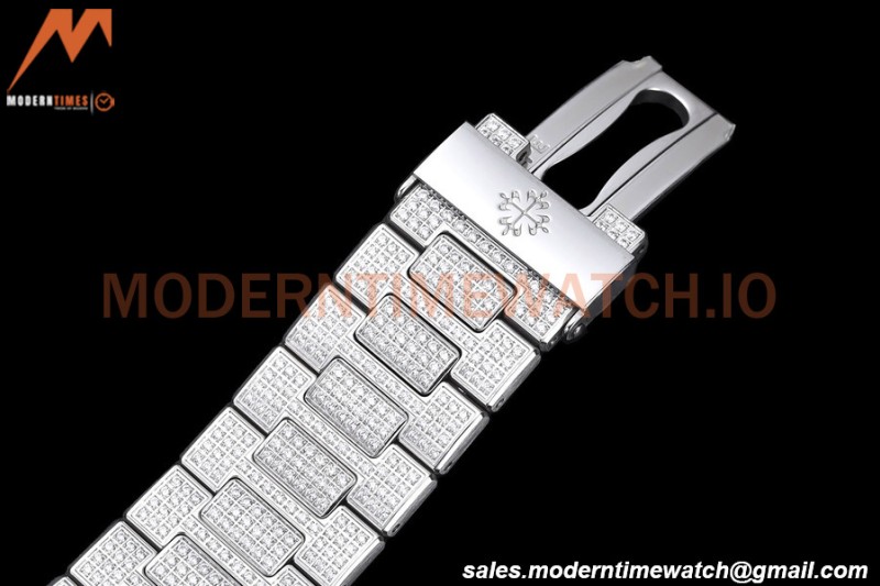 Patek Philippe - Nautilus Automatic 40mm 5719/1G SS/SS Full Diamond PPF A324