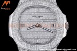 Patek Philippe - Nautilus Automatic 40mm 5719/1G SS/SS Full Diamond PPF A324