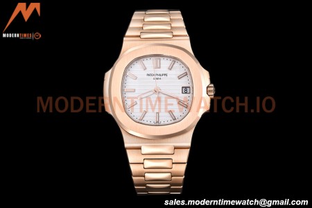 Patek Philippe - Nautilus Automatic 40mm 5711R RG/RG White PPF A324