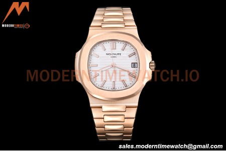 Patek Philippe - Nautilus Automatic 40mm 5711R RG/RG White PPF A324