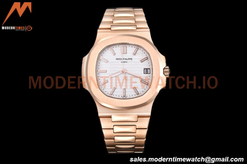 Patek Philippe - Nautilus Automatic 40mm 5711R RG/RG White PPF A324